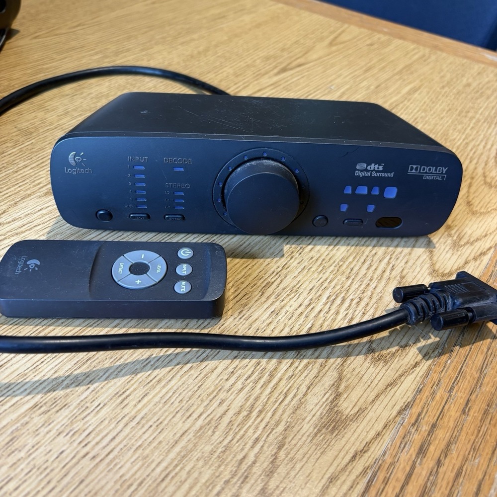GENUINE Logitech Z906 5.1 Surround Sound Speaker System Control Console, Remote